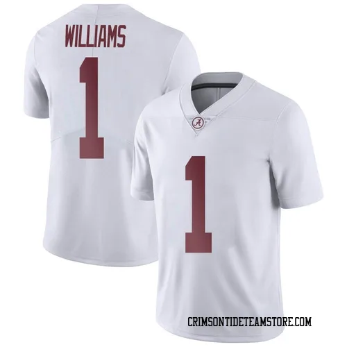 Youth Jameson Williams Alabama Crimson Tide Limited White Football College Jersey